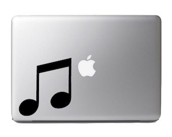 Audiophile#4-2 legged-Music Note -Macbook,Ipad,and Car Decal Custom Colors and Sizes Available