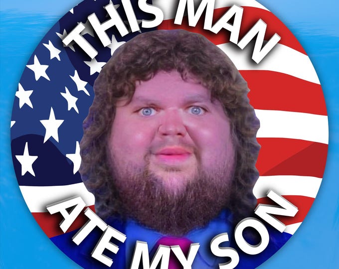 JD Vance This Man Ate My Son Sticker - Vibrant Color Vinyl Stickers for Laptops, Water Bottles, and Journals