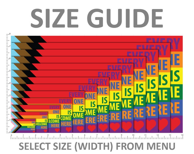 Every One is Welcome Here Progress Pride Flag LGBTQ POC - Etsy