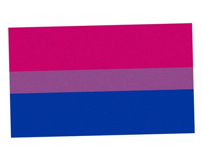 Reflective Bi Bisexual Flag - LGBT Rights Support Pride Symbol - Vibrant Color Vinyl Decal Reflective
