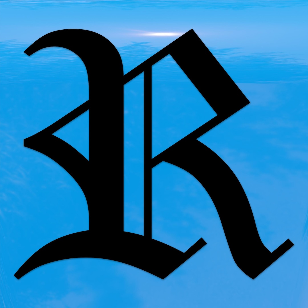 Old English R Vector Image Old English Letter R Sticker - Vinyl Decal for Indoor & Outdoor Use on ...