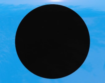 Circle Geometric Shape Round Ellipse - Vinyl Decal for Outdoor Use on Cars, ATV, Boats, Windows and More