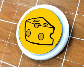 Skin for Airtag Cheddar is Better Yellow Cheese Wedge - Vibrant color vinyl decal