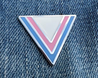 Transgender Pride Flag Triangle LGBTQ Trans Flag - Enamel Pin