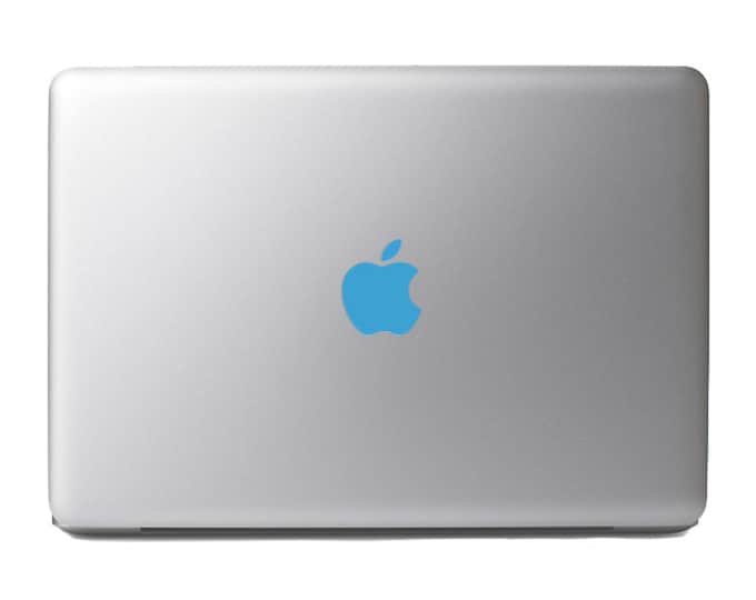 Ice Blue Macbook Apple Color Changer Decal - Opaque Vinyl Decal Sticker for All Macbook Models