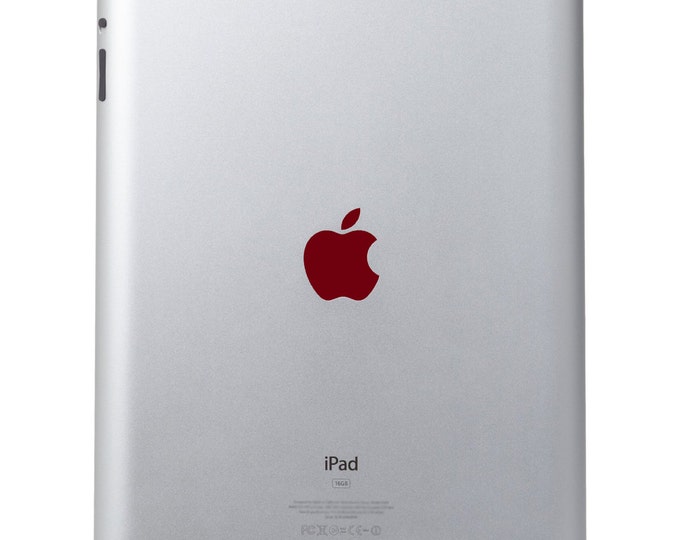 Burgundy Vinyl Decal Apple Cover - Color Changer - Sized for Ipad