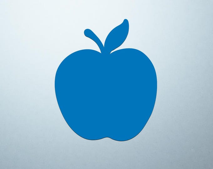Ice Blue Apple Shaped Logo Cover Decal – Vinyl Sticker for Laptops, Notebooks, and Tablets with Apple-Shaped Logos