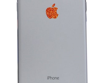 Orange Glitter iPhone Apple Color Changer Decal - Vinyl Decal Sticker Phone
