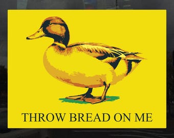 Throw Bread On Me Vinyl Bumper Sticker – Waterproof Decal for Cars, Laptops, and More – Durable, Weatherproof, Easy to Apply