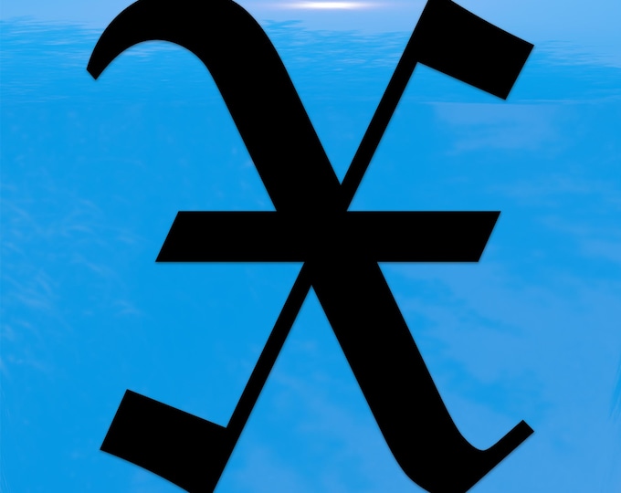 Old English Letter X Sticker - Vinyl Decal for Indoor & Outdoor Use on Cars, ATV, Boats, Windows and More