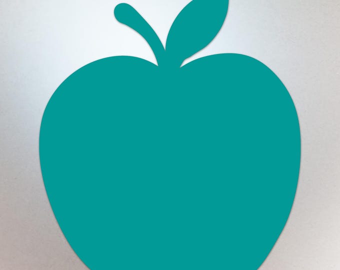 Turquoise Apple Shaped Decal – Vinyl Sticker Compatible with MacBook Neo - Compatible with All Models