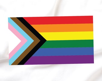 Progress Pride Flag LGBTQ Flag - Iron-On Vinyl for Fabric, T-shirts and more!