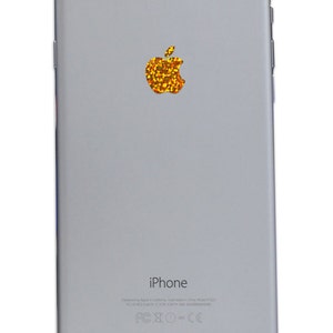 Gold Glitter iPhone Apple Color Changer Decal - Vinyl Decal Sticker Phone