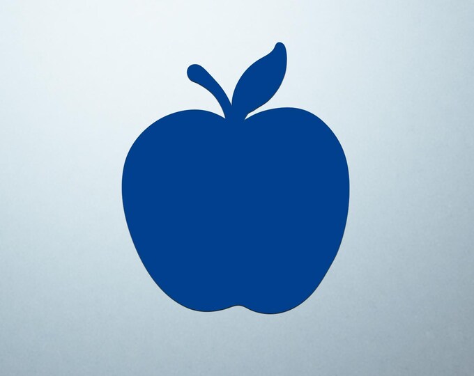 Blue Apple Shaped Logo Cover Decal – Vinyl Sticker for Laptops, Notebooks, and Tablets with Apple-Shaped Logos