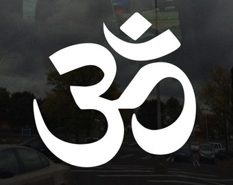 Om symbol in the Devanagari script - Vinyl Decal Sticker - Available From 3 inches to 22 Inches