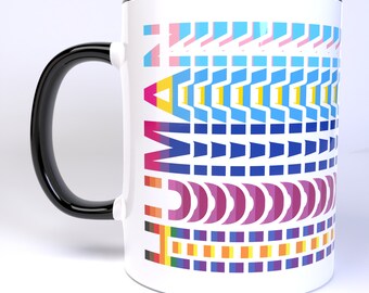 Human LGBTQ+ Inclusive LGBTQ+ Pride Flag Coffee Mug – 11oz Ceramic Wraparound Art Teacup