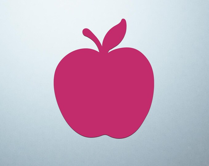 Hot Pink Apple Shaped Logo Cover Decal – Vinyl Sticker for Laptops, Notebooks, and Tablets with Apple-Shaped Logos