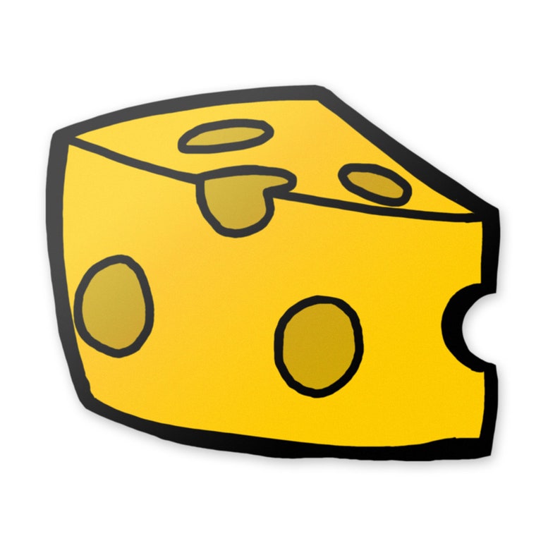 Cheddar is Better Yellow Cheese Slice Vibrant Color Vinyl Etsy