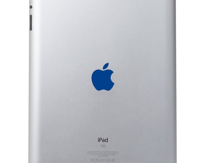 Blue Vinyl Decal Apple Cover - Color Changer - Sized for Ipad