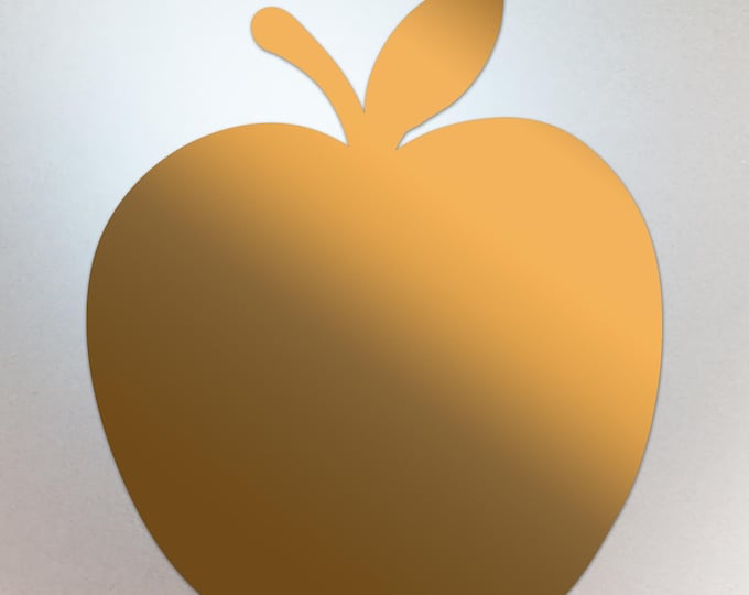 Copper Apple Shaped Decal – Vinyl Sticker Compatible with MacBook Neo - Compatible with All Models