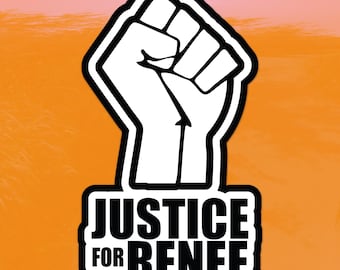 Justice for Renee Good Resist Fist Sticker v1  – Protest Vinyl Decal
