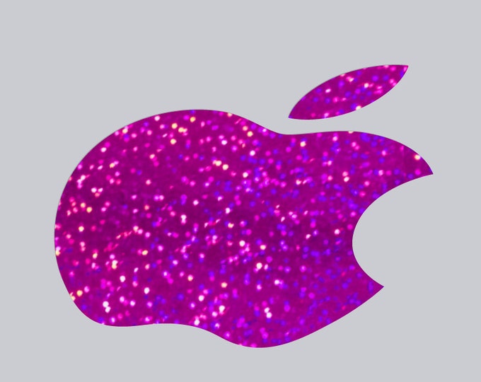 Purple Glitter Macbook Apple Color Changer Decal - Opaque Vinyl Decal Sticker for All Macbook Models