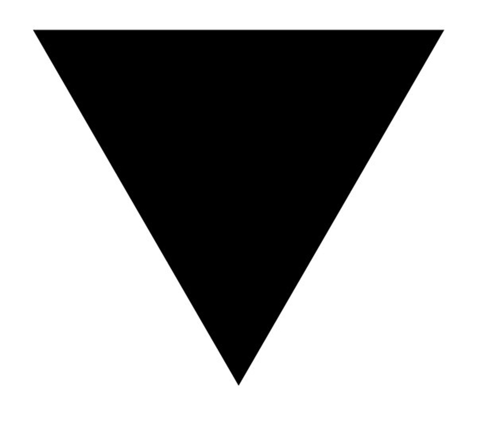 Lesbian symbol black triangle