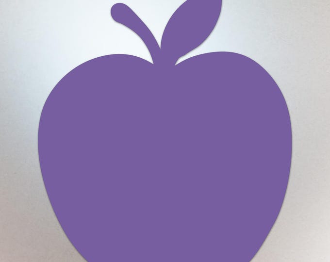 Lavender Apple Shaped Decal – Vinyl Sticker Compatible with MacBook Neo - Compatible with All Models