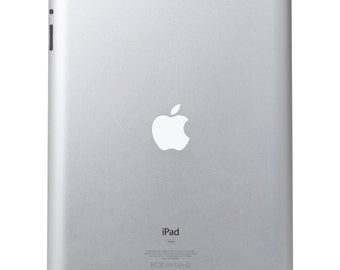 White Vinyl Decal Apple Cover - Color Changer - Sized for Ipad