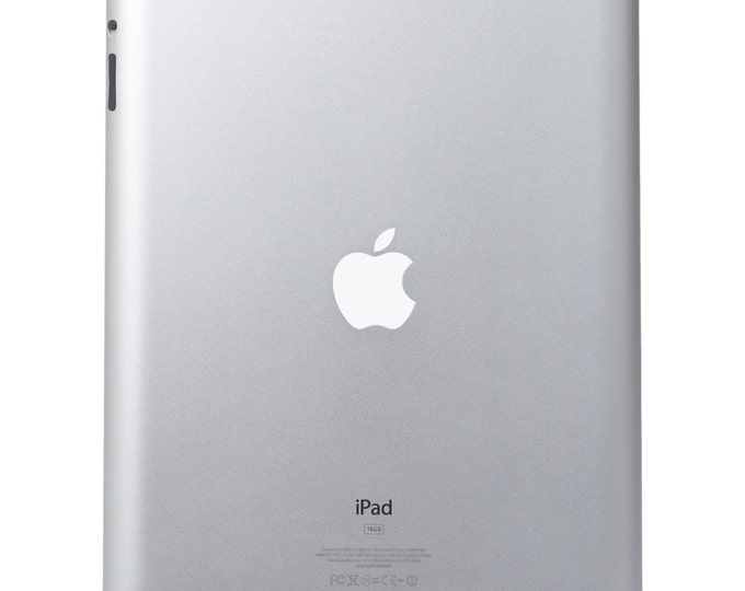 White Vinyl Decal Apple Cover - Color Changer - Sized for Ipad