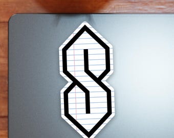 The Cool S That We All Drew Notebook Sticker Decal Vinyl for Cars, Laptops, Windows and Water Bottles