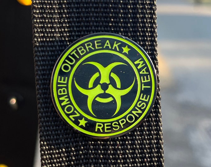 Zombie Attack Response Team 1.25 inch Enamel Pin