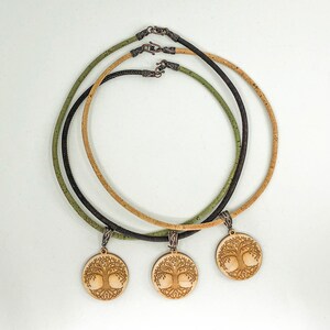 Celtic Tree of Life Wooden Talisman Necklace