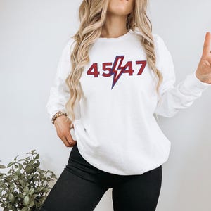 Comfort Colors® Trump Sweatshirt, Trump 2024 Sweatshirt, Trump Shirt, Trump Merch, Pro Trump Shirt, MAGA 45 47 Sweatshirt