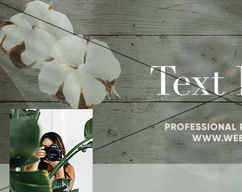 Photography Template for Facebook Cover (Boho Chic)