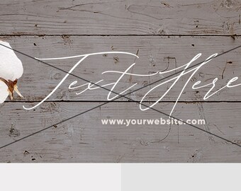 Modern Template for Facebook Cover (Calligraphy Handwriting)