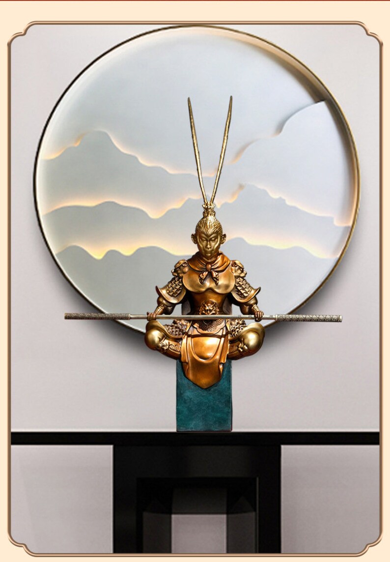 Sun Wukong Victorious Buddha Bronze Artifact Home Decor for Living Room Sun Wukong, the Great