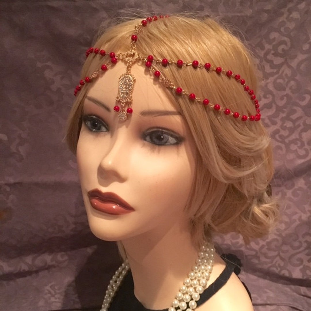 beaded flapper headpiece