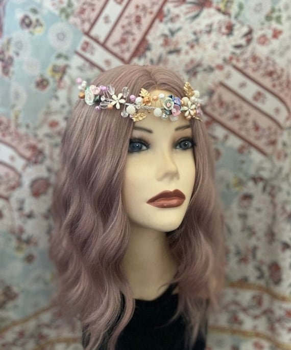 Floral FAIRYTALE MAIDEN Flower Leaf Pearl Vintage Style Bead  display picture 1