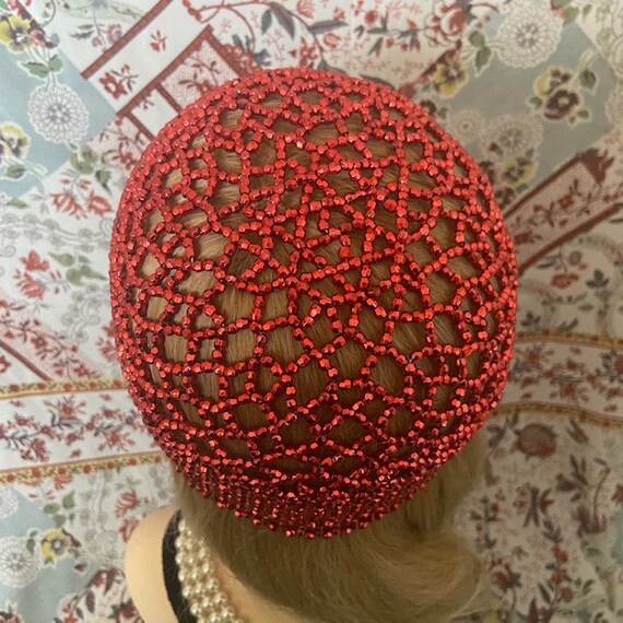 1920s Style FULLY Beaded RED Fringe 
