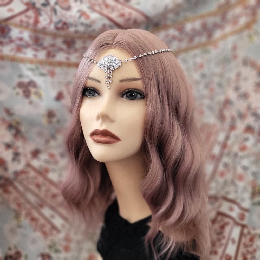 Silver Rhinestone Head Chain