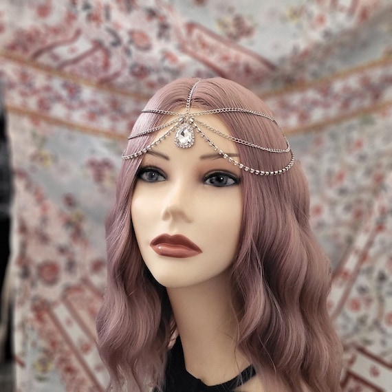 teardrop bridal headpieces