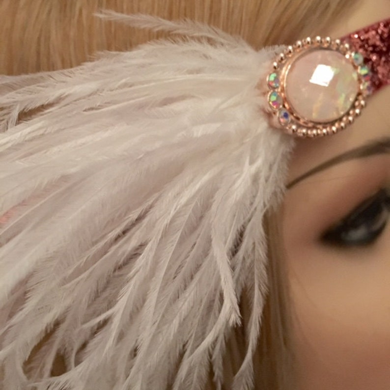 1920's Art Deco Iridescent Pink Crystal Rhinestone Dark | Etsy