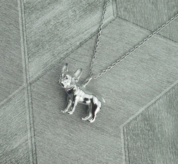 Children's Jewellery Sterling Silver French BULLDOG Necklace