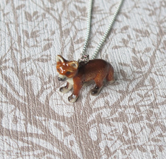 Buy Fox Silver Pendant, Oxidized Fox Necklace, Animal Jewelry, Gift for  Women Online in India - Etsy