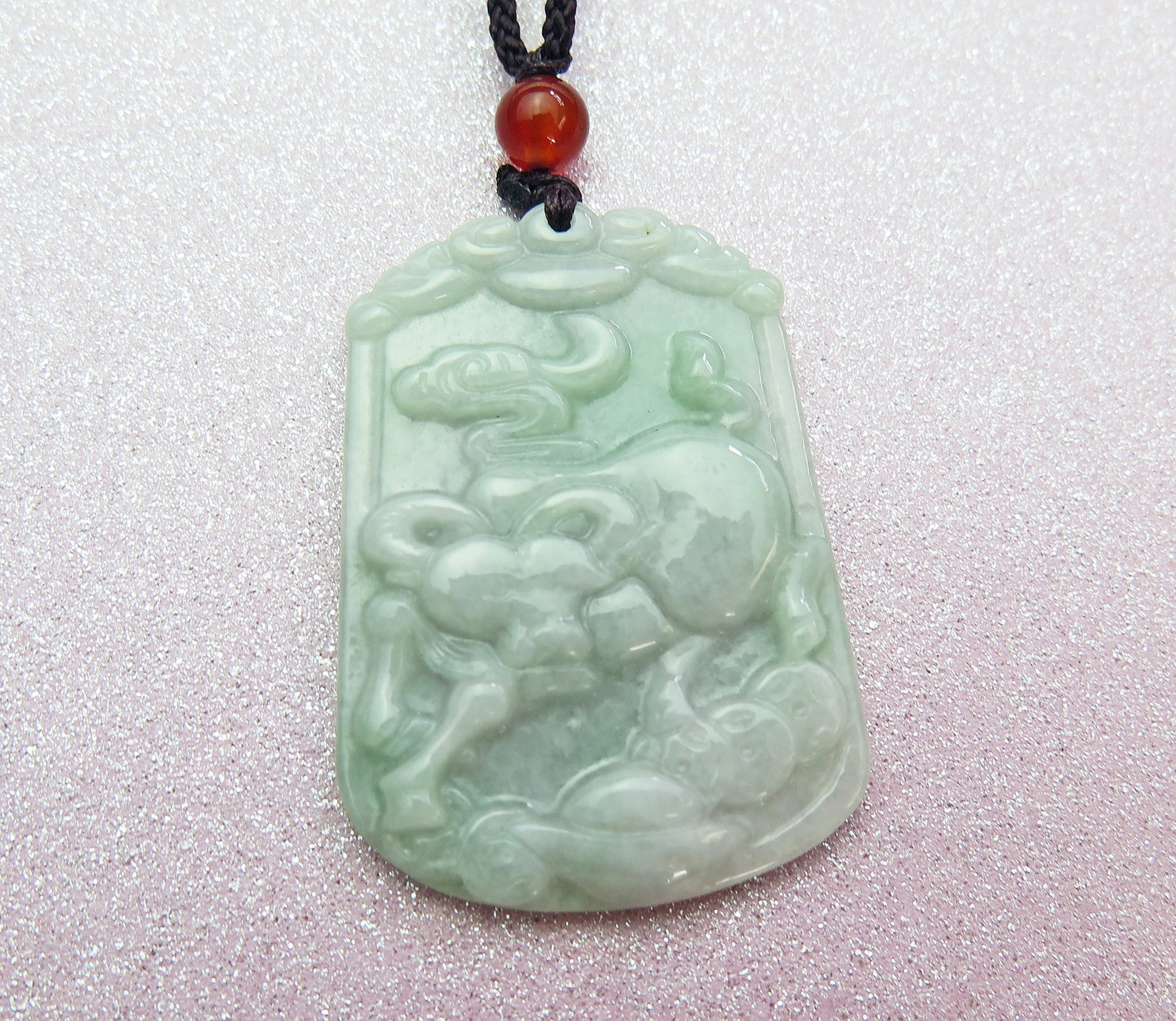 Lucky Grade A Natural Genuine Jade Mens 2021 Year of the Ox - Etsy UK