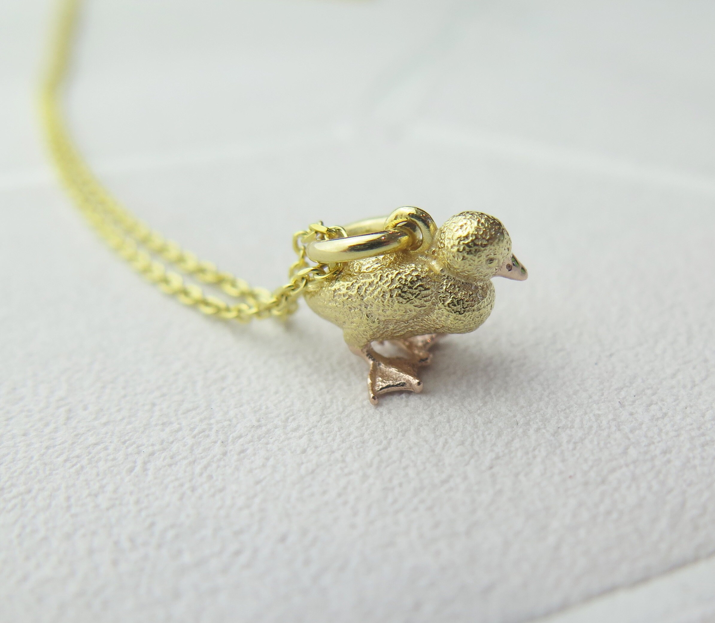 Gold duck necklace clearance