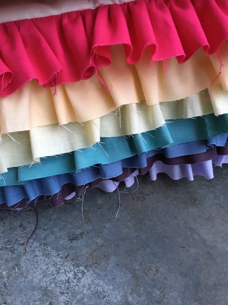 Set Reclaimed Wood Prop Bed Rainbow Bedskirt Mattress. Etsy