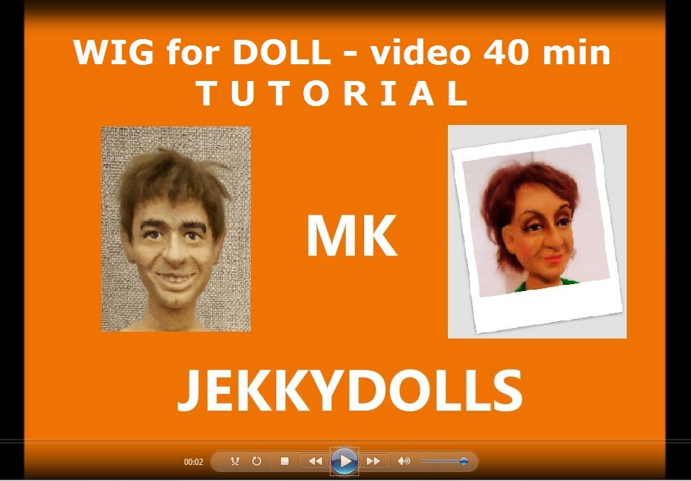 Hoe maak je een pruik voor een pop instructievideo's 40 | Etsy