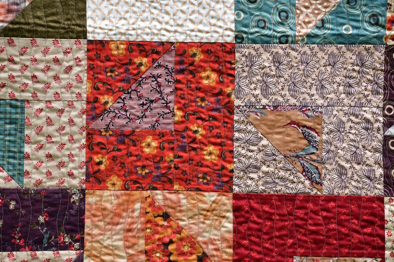 Twin Size Quilt Sofa Quilt 66 X 74 Etsy